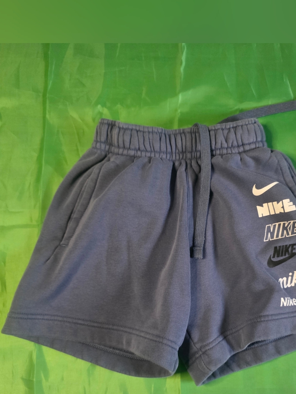 Nike Blue Logo Cotton Shorts